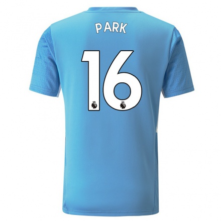 Naisten Jalkapallo Jess Park #16 Sininen Kotipaita 2021/22 Lyhythihainen Paita T-paita