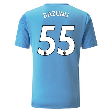 Naisten Jalkapallo Gavin Bazunu #55 Sininen Kotipaita 2021/22 Lyhythihainen Paita T-paita