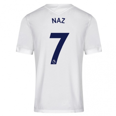 Naisten Jalkapallo Jessica Naz #7 Valkoinen Kotipaita 2021/22 Lyhythihainen Paita T-paita