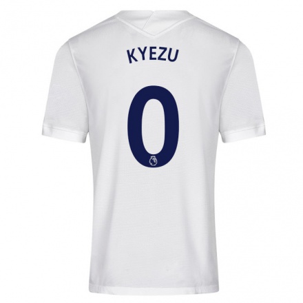 Naisten Jalkapallo Jeremy Kyezu #0 Valkoinen Kotipaita 2021/22 Lyhythihainen Paita T-paita