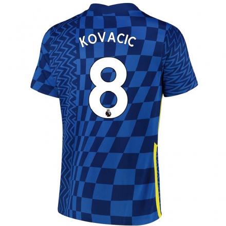 Naisten Jalkapallo Mateo Kovacic #8 Tummansininen Kotipaita 2021/22 Lyhythihainen Paita T-paita