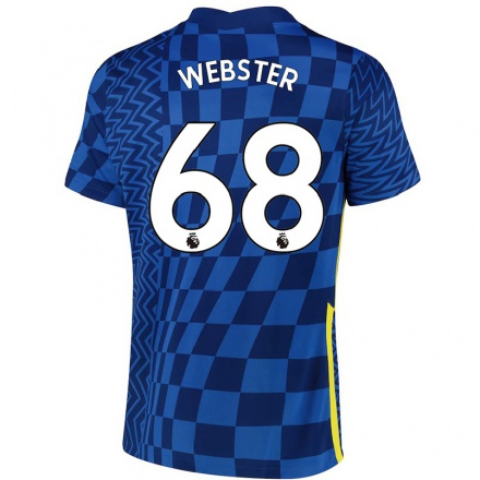 Naisten Jalkapallo Charlie Webster #68 Tummansininen Kotipaita 2021/22 Lyhythihainen Paita T-paita
