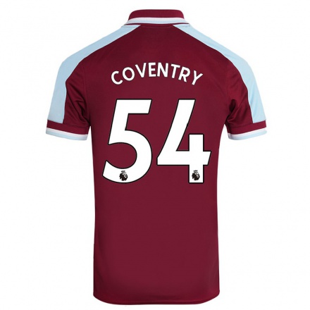 Naisten Jalkapallo Conor Coventry #54 Kastanjanruskea Kotipaita 2021/22 Lyhythihainen Paita T-paita