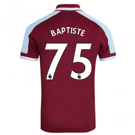 Naisten Jalkapallo Jamal Baptiste #75 Kastanjanruskea Kotipaita 2021/22 Lyhythihainen Paita T-paita