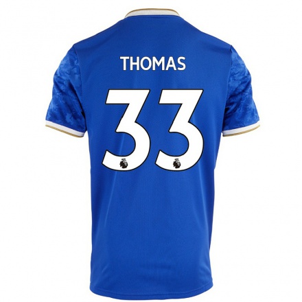 Naisten Jalkapallo Luke Thomas #33 Kuninkaallisen Sininen Kotipaita 2021/22 Lyhythihainen Paita T-paita