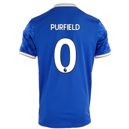 Naisten Jalkapallo Jemma Purfield #0 Kuninkaallisen Sininen Kotipaita 2021/22 Lyhythihainen Paita T-paita