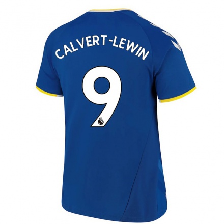 Naisten Jalkapallo Dominic Calvert-Lewin #9 Kuninkaallisen Sininen Kotipaita 2021/22 Lyhythihainen Paita T-paita