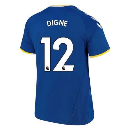 Naisten Jalkapallo Lucas Digne #12 Kuninkaallisen Sininen Kotipaita 2021/22 Lyhythihainen Paita T-paita