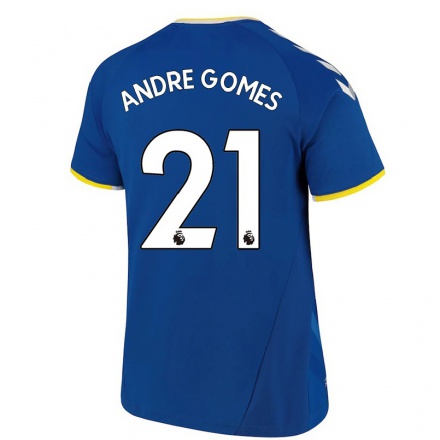 Naisten Jalkapallo Andre Gomes #21 Kuninkaallisen Sininen Kotipaita 2021/22 Lyhythihainen Paita T-paita