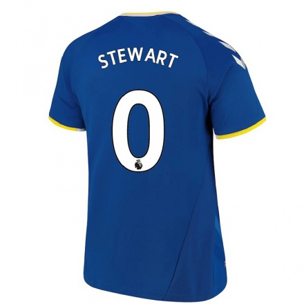 Naisten Jalkapallo Jak Stewart #0 Kuninkaallisen Sininen Kotipaita 2021/22 Lyhythihainen Paita T-paita