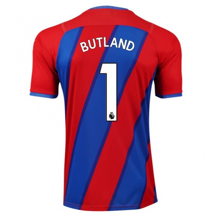 Naisten Jalkapallo Jack Butland #1 Kuninkaallisen Sininen Kotipaita 2021/22 Lyhythihainen Paita T-paita