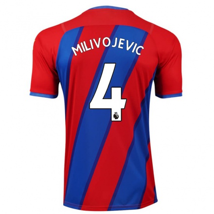 Naisten Jalkapallo Luka Milivojevic #4 Kuninkaallisen Sininen Kotipaita 2021/22 Lyhythihainen Paita T-paita