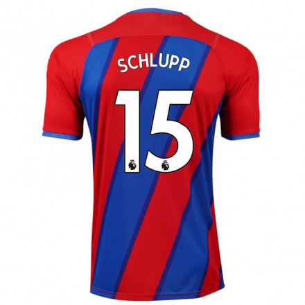 Naisten Jalkapallo Jeffrey Schlupp #15 Kuninkaallisen Sininen Kotipaita 2021/22 Lyhythihainen Paita T-paita