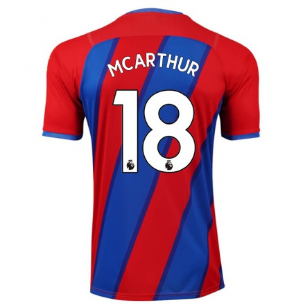 Naisten Jalkapallo James McArthur #18 Kuninkaallisen Sininen Kotipaita 2021/22 Lyhythihainen Paita T-paita
