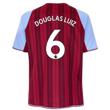 Naisten Jalkapallo Douglas Luiz #6 Kastanjanruskea Kotipaita 2021/22 Lyhythihainen Paita T-paita