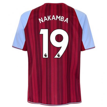 Naisten Jalkapallo Marvelous Nakamba #19 Kastanjanruskea Kotipaita 2021/22 Lyhythihainen Paita T-paita