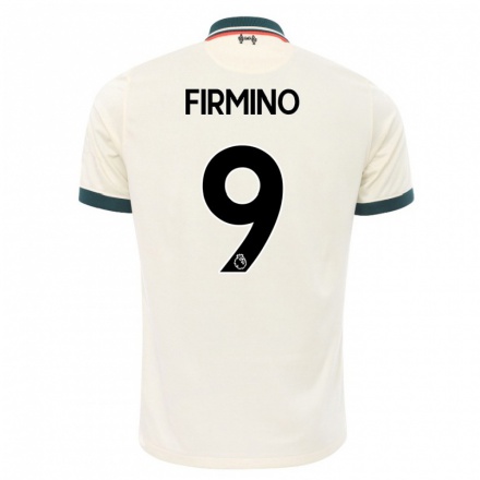 Naisten Jalkapallo Roberto Firmino #9 Beige Vieraspaita 2021/22 Lyhythihainen Paita T-paita