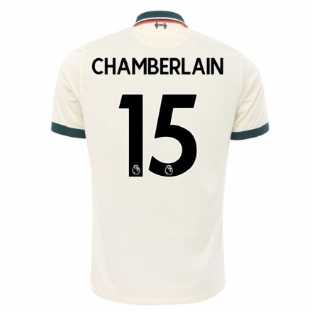 Naisten Jalkapallo Alex Oxlade-Chamberlain #15 Beige Vieraspaita 2021/22 Lyhythihainen Paita T-paita
