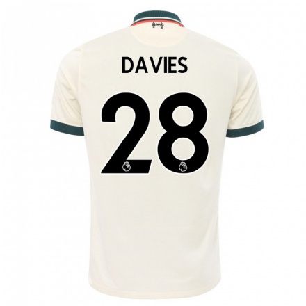 Naisten Jalkapallo Ben Davies #28 Beige Vieraspaita 2021/22 Lyhythihainen Paita T-paita
