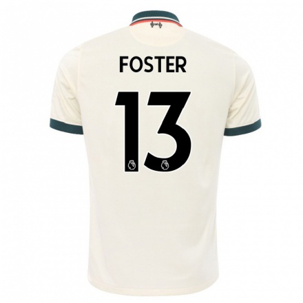 Naisten Jalkapallo Rylee Foster #13 Beige Vieraspaita 2021/22 Lyhythihainen Paita T-paita