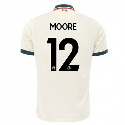 Naisten Jalkapallo Meikayla Moore #12 Beige Vieraspaita 2021/22 Lyhythihainen Paita T-paita