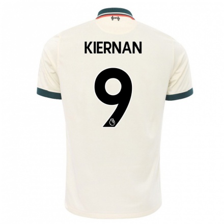 Naisten Jalkapallo Leanne Kiernan #9 Beige Vieraspaita 2021/22 Lyhythihainen Paita T-paita