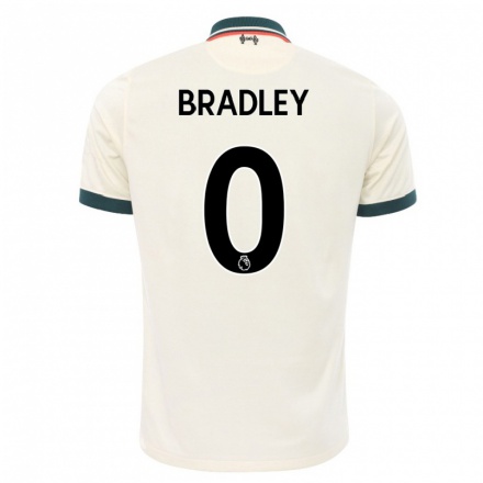 Naisten Jalkapallo Conor Bradley #0 Beige Vieraspaita 2021/22 Lyhythihainen Paita T-paita