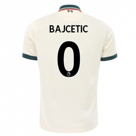 Naisten Jalkapallo Stefan Bajcetic #0 Beige Vieraspaita 2021/22 Lyhythihainen Paita T-paita