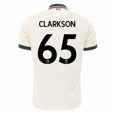 Naisten Jalkapallo Leighton Clarkson #65 Beige Vieraspaita 2021/22 Lyhythihainen Paita T-paita