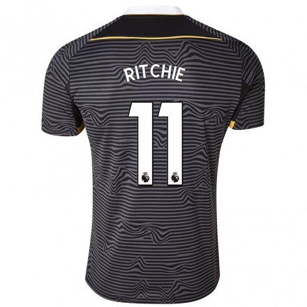 Naisten Jalkapallo Matt Ritchie #11 Musta Vieraspaita 2021/22 Lyhythihainen Paita T-paita