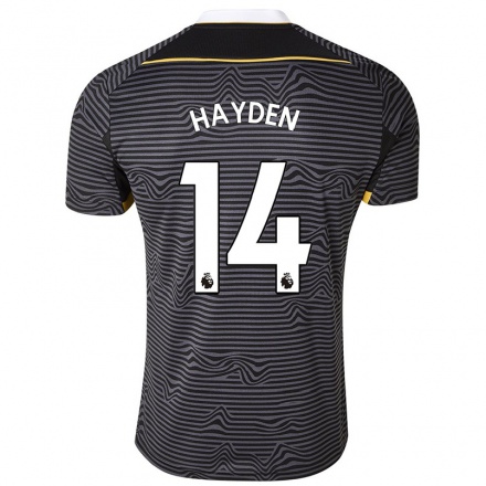 Naisten Jalkapallo Isaac Hayden #14 Musta Vieraspaita 2021/22 Lyhythihainen Paita T-paita