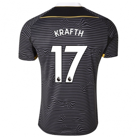 Naisten Jalkapallo Emil Krafth #17 Musta Vieraspaita 2021/22 Lyhythihainen Paita T-paita