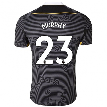 Naisten Jalkapallo Jacob Murphy #23 Musta Vieraspaita 2021/22 Lyhythihainen Paita T-paita