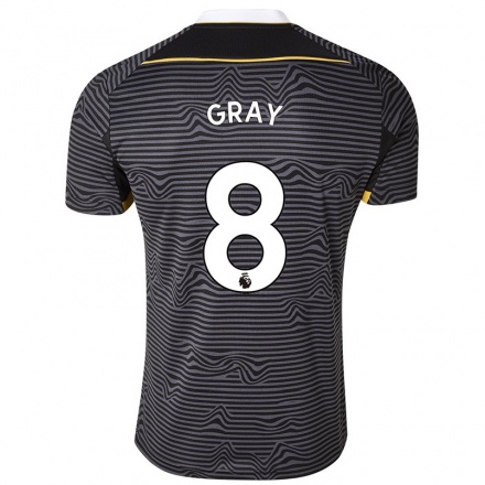 Naisten Jalkapallo Rhiannon Gray #8 Musta Vieraspaita 2021/22 Lyhythihainen Paita T-paita