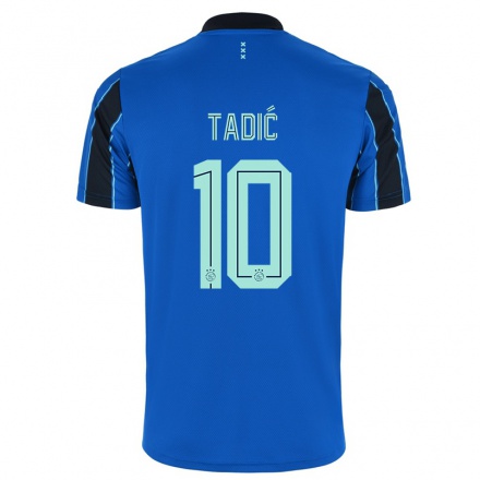 Naisten Jalkapallo Dusan Tadic #10 Sininen Musta Vieraspaita 2021/22 Lyhythihainen Paita T-paita