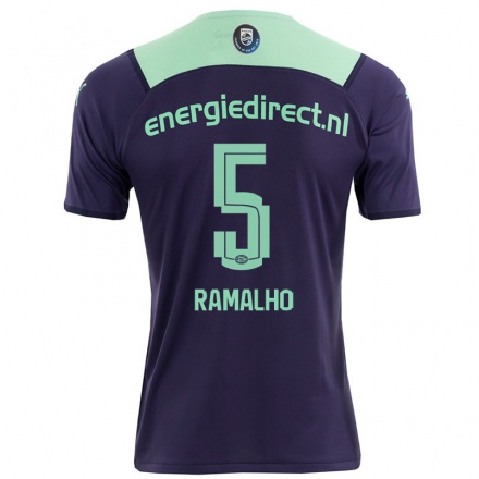 Naisten Jalkapallo Andre Ramalho #5 Tumma Violettiti Vieraspaita 2021/22 Lyhythihainen Paita T-paita