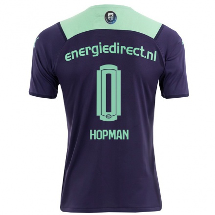 Naisten Jalkapallo Dylan Hopman #0 Tumma Violettiti Vieraspaita 2021/22 Lyhythihainen Paita T-paita