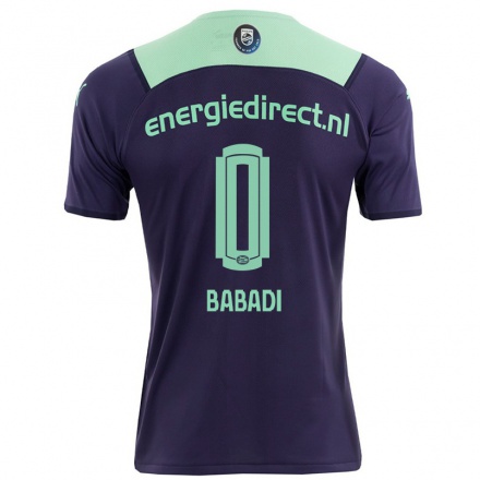 Naisten Jalkapallo Isaac Babadi #0 Tumma Violettiti Vieraspaita 2021/22 Lyhythihainen Paita T-paita