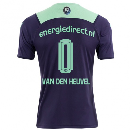 Naisten Jalkapallo Tim Van Den Heuvel #0 Tumma Violettiti Vieraspaita 2021/22 Lyhythihainen Paita T-paita