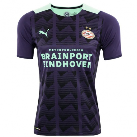 Naisten Jalkapallo Tim Van Den Heuvel #0 Tumma Violettiti Vieraspaita 2021/22 Lyhythihainen Paita T-paita