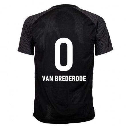 Naisten Jalkapallo Myron Van Brederode #0 Musta Vieraspaita 2021/22 Lyhythihainen Paita T-paita