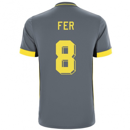 Naisten Jalkapallo Leroy Fer #8 Harmaa Musta Vieraspaita 2021/22 Lyhythihainen Paita T-paita