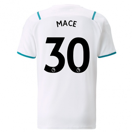 Naisten Jalkapallo Ruby Mace #30 Valkoinen Vieraspaita 2021/22 Lyhythihainen Paita T-paita