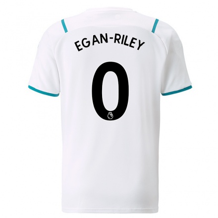 Naisten Jalkapallo Conrad Egan-Riley #0 Valkoinen Vieraspaita 2021/22 Lyhythihainen Paita T-paita