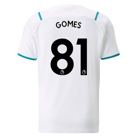 Naisten Jalkapallo Claudio Gomes #81 Valkoinen Vieraspaita 2021/22 Lyhythihainen Paita T-paita