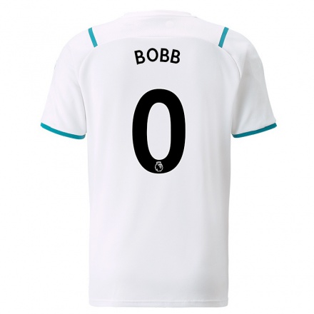 Naisten Jalkapallo Oscar Bobb #0 Valkoinen Vieraspaita 2021/22 Lyhythihainen Paita T-paita