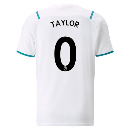 Naisten Jalkapallo Kane Taylor #0 Valkoinen Vieraspaita 2021/22 Lyhythihainen Paita T-paita