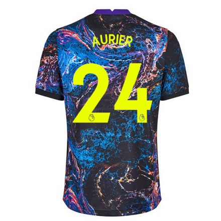 Naisten Jalkapallo Serge Aurier #24 Monivärinen Vieraspaita 2021/22 Lyhythihainen Paita T-paita