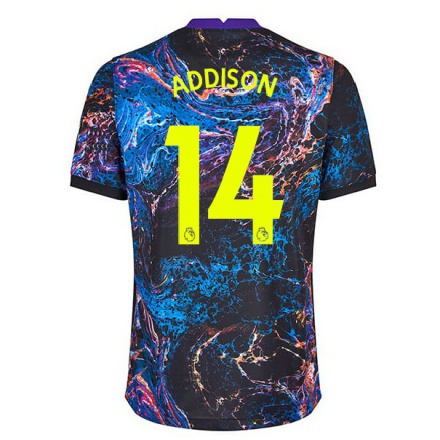Naisten Jalkapallo Angela Addison #14 Monivärinen Vieraspaita 2021/22 Lyhythihainen Paita T-paita
