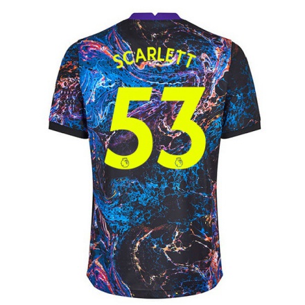 Naisten Jalkapallo Dane Scarlett #53 Monivärinen Vieraspaita 2021/22 Lyhythihainen Paita T-paita